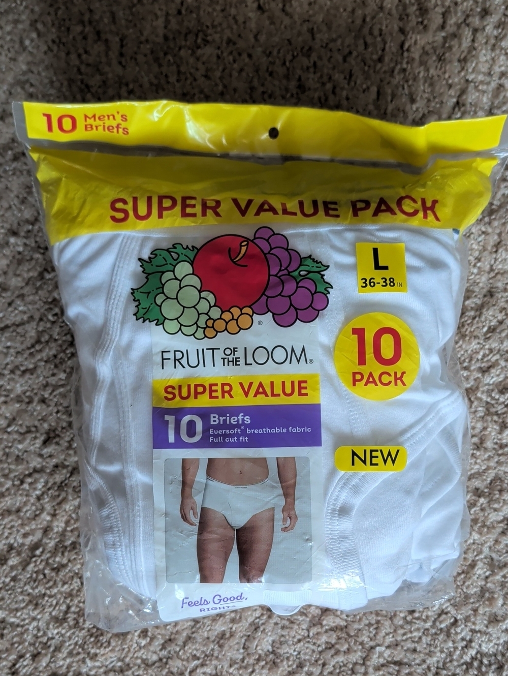 NIP Men's Briefs - Large *8, Not 10